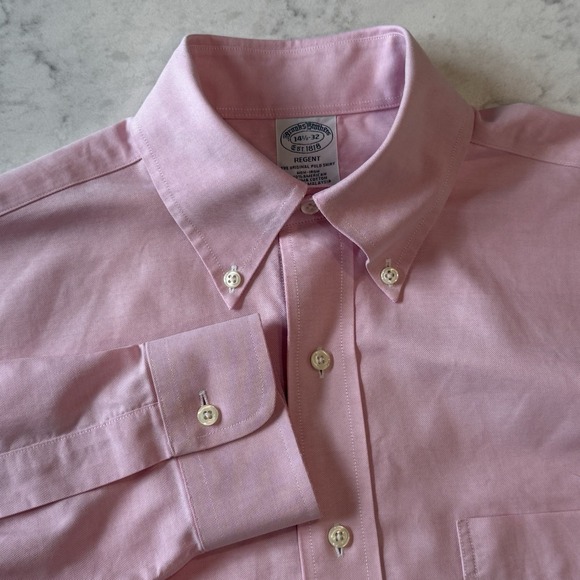 Brooks Brothers Other - Brooks Brothers Regent Button Down 14 1/2 - 32 Pink 100% Supima Cotton